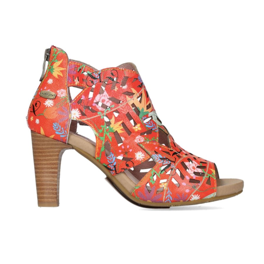 Laura Vita Laura Vita | Albane 04 | Rouge | Heeled Sandals