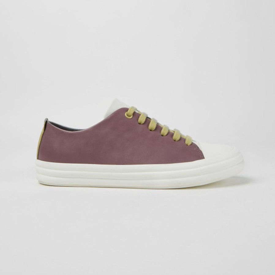 Camper Women’s Camper Twins | Multicolour Leather Sneaker | Purple/Grey | Trainers