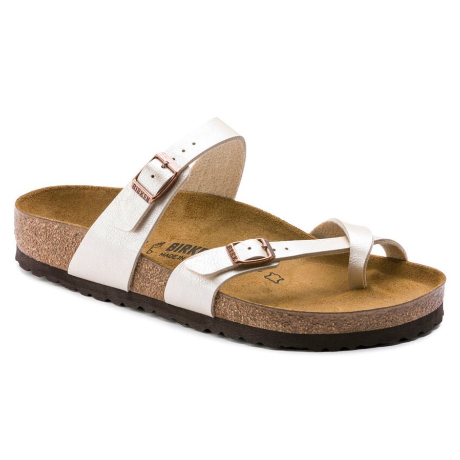 Birkenstock Mayari Birko-Flor | White | Flat Sandals