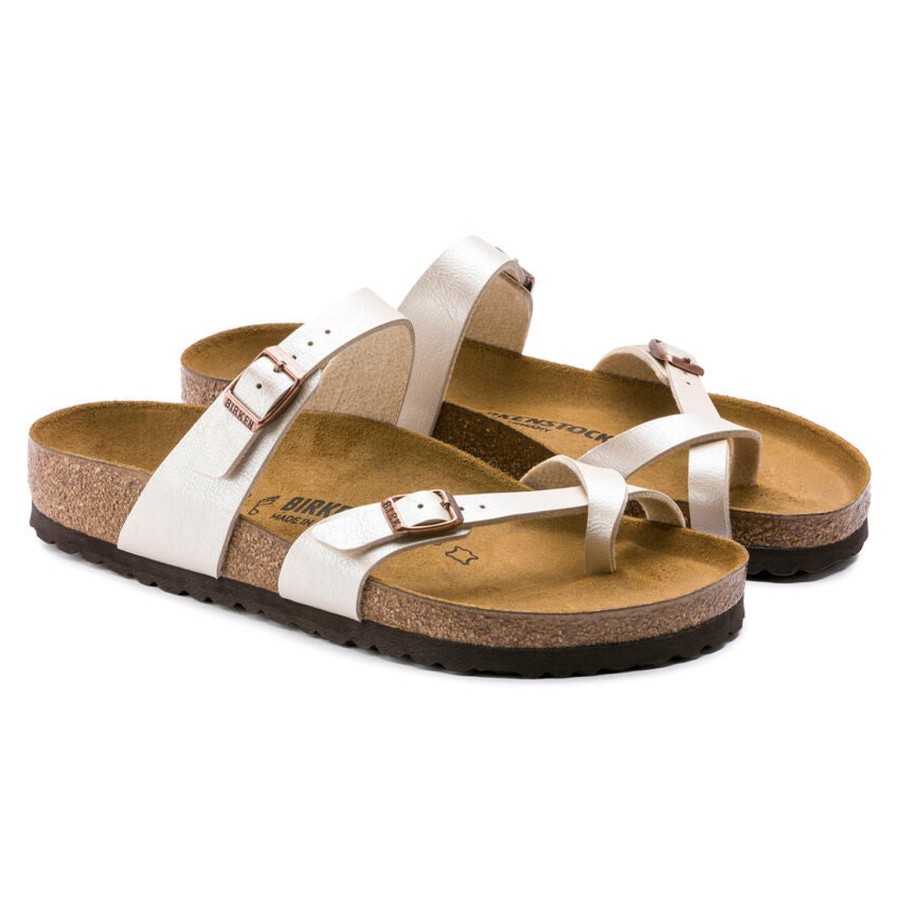 Birkenstock Mayari Birko-Flor | White | Flat Sandals