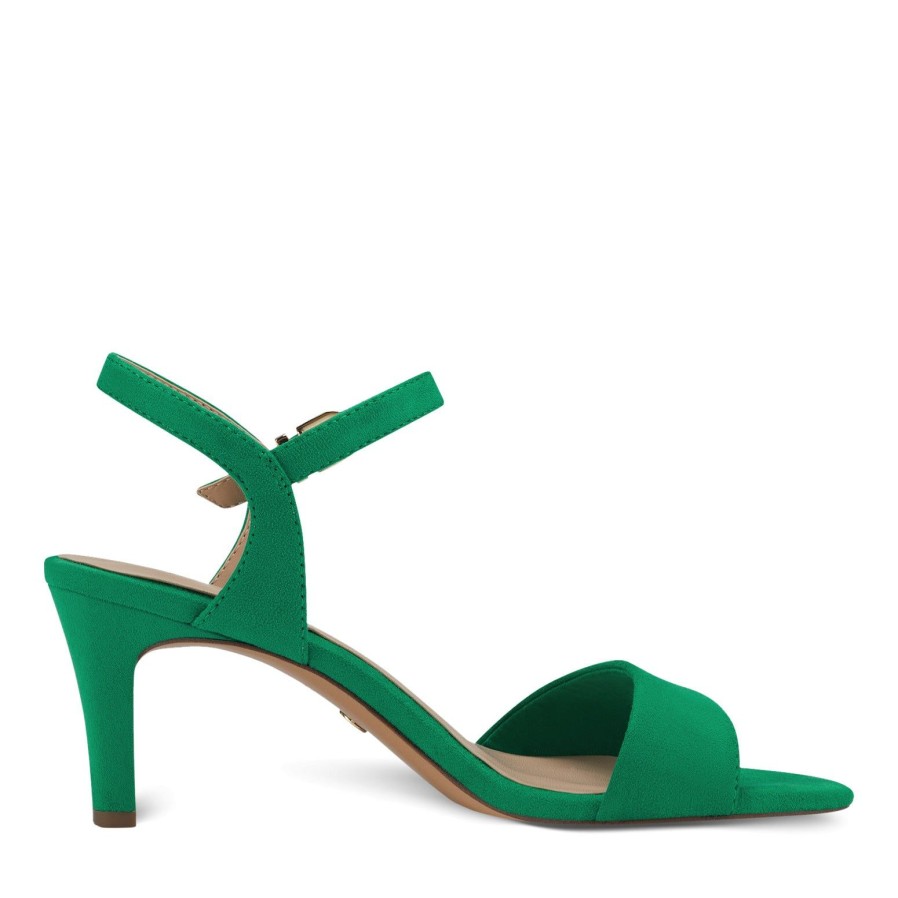 Tamaris Tamaris Kitten Heel 28028 | Green | Heeled Sandals