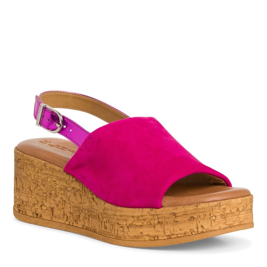 Tamaris Tamaris Wedge Sandal 28393 | Fushia | Heeled Sandals