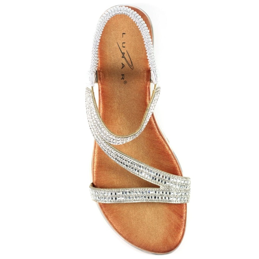 Lunar Lunar | Blaise Ii Sandal | Silver | Flat Sandals