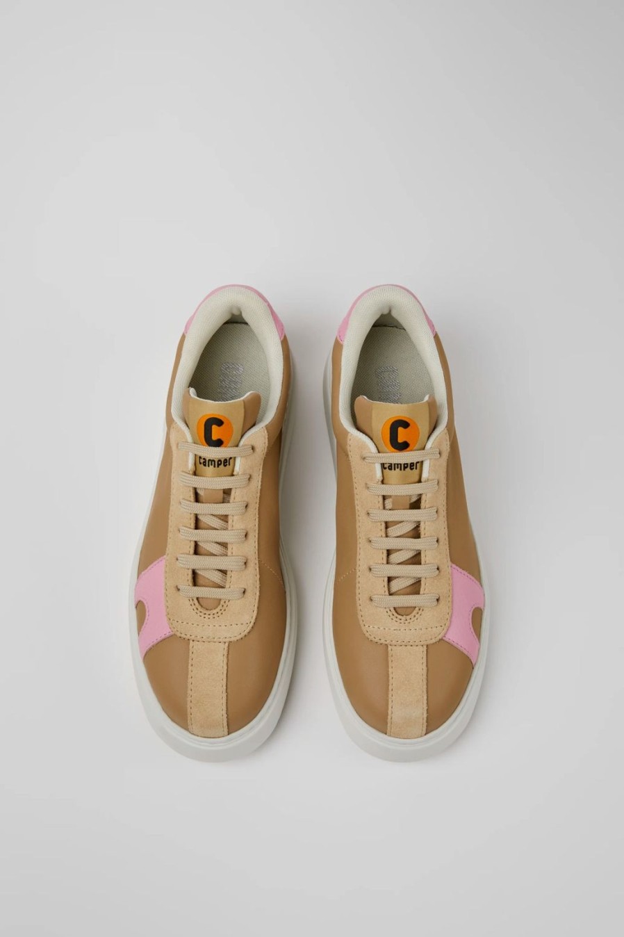 Camper Camper | Runner K21 Trainer | Beige/Pink | Trainers