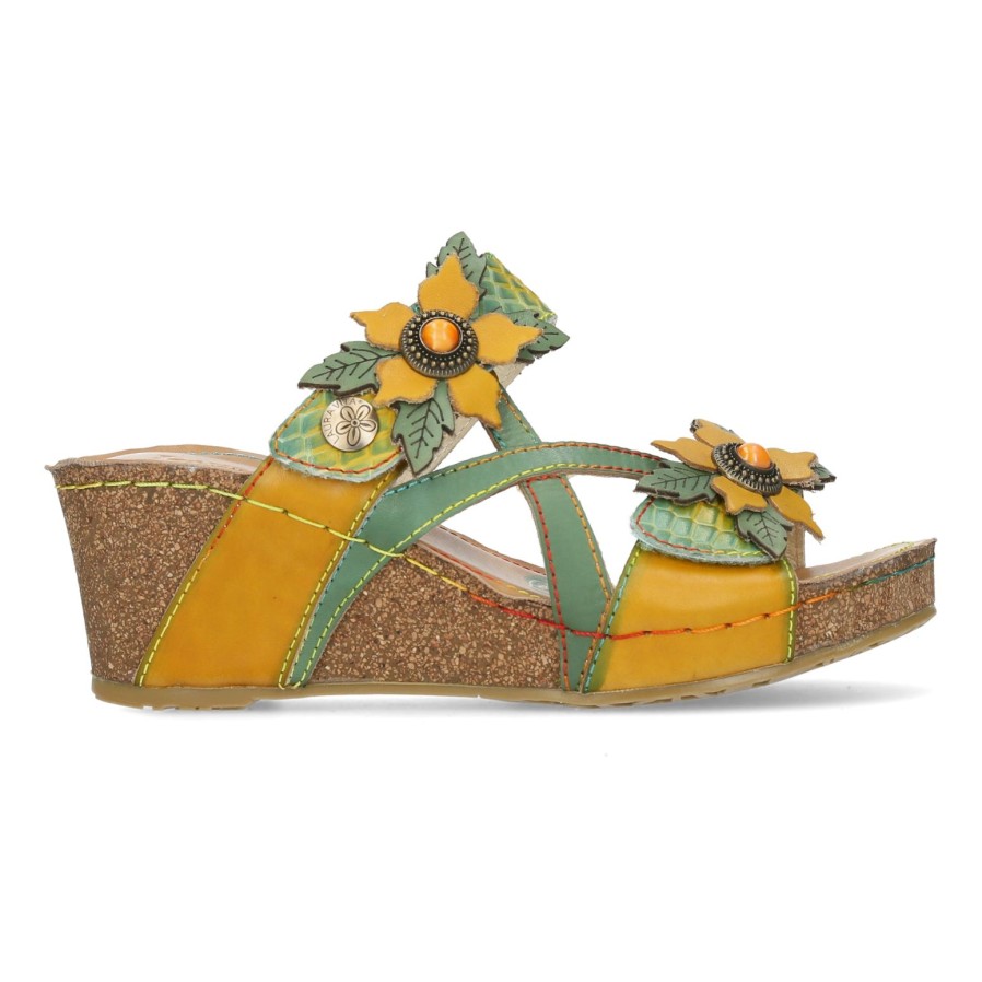 Laura Vita Laura Vita | Jacpono 43 | Green | Heeled Sandals