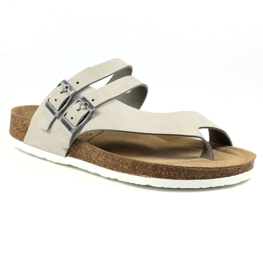 LazyDogz Lazydogz | Rebel Toe Loop Sandal | Grey | Flat Sandals