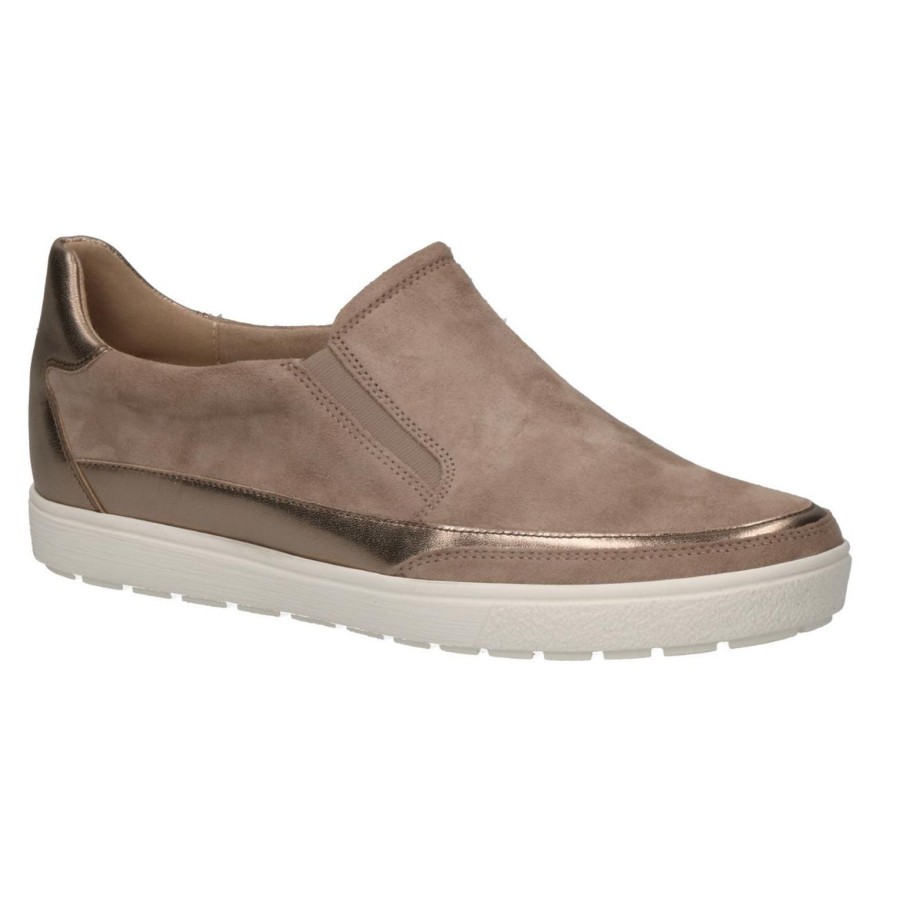 Caprice Caprice Slip On Trainer | 24656 | Cement Suede | Trainers