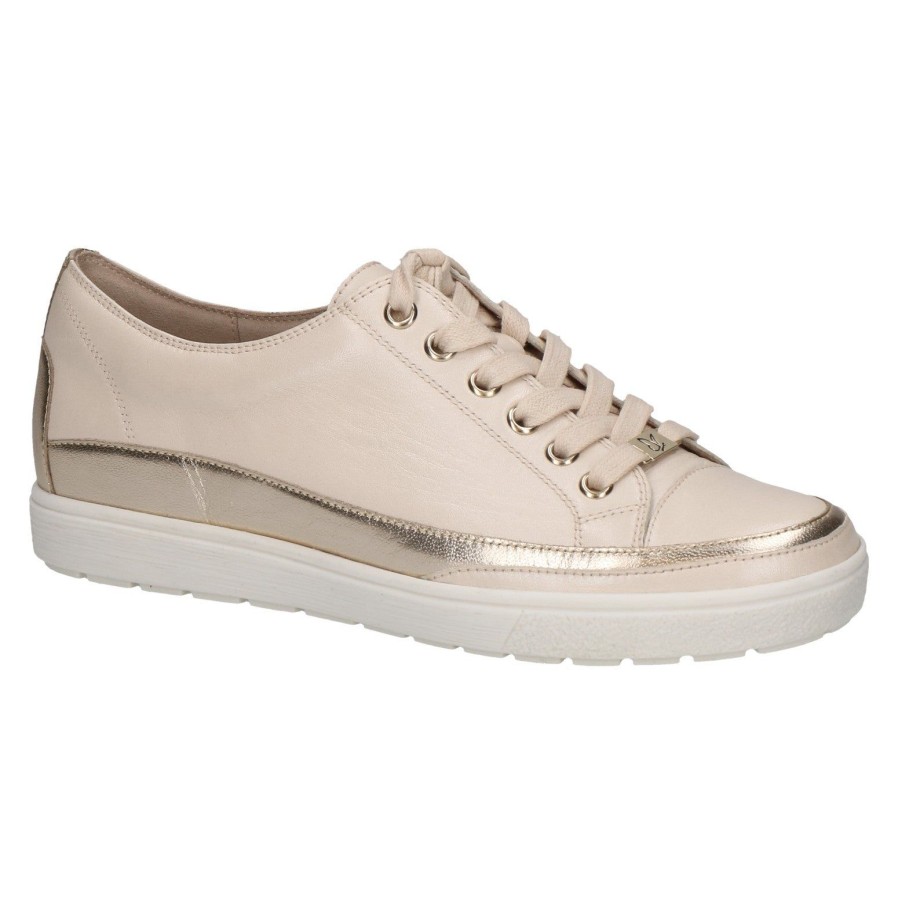 Caprice Caprice Leather Trainer 23654 | Cream Comb | Trainers