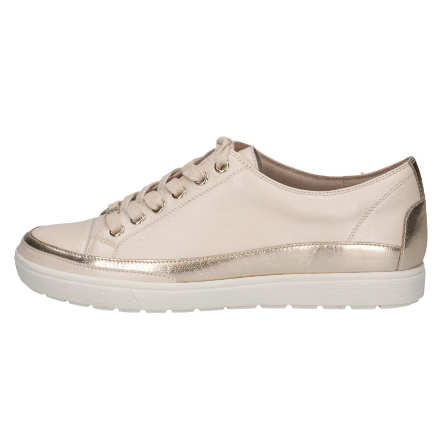 Caprice Caprice Leather Trainer 23654 | Cream Comb | Trainers