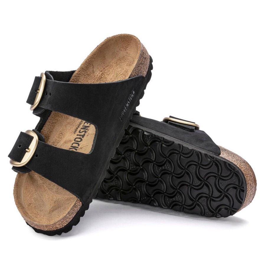 Birkenstock Arizona Big Buckle Nubuck | Black | Comfortable Classics