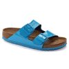 Birkenstock Birkenstock | Arizona Birko-Flor | Patent Sky Blue *Online Exclusive* | Flat Sandals