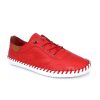 Lunar Lunar | St Ives Leather Plimsoll | Red | Trainers