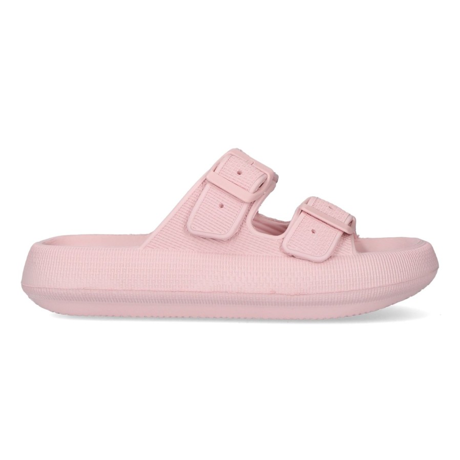 Laura Vita Laura Vita | Nuon 08 Cloud Slider | Rose | Flat Sandals