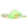 Laura Vita Laura Vita | Nage 08 Tropical Print Slider | Green | Flat Sandals