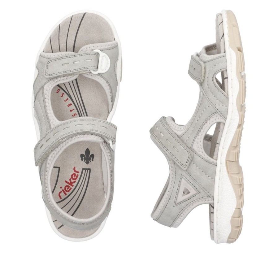 Rieker Rieker | Walking Sandal | 68866-40 | Grey | Comfortable Classics