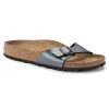 Birkenstock Birkenstock | Madrid Birko-Flor | Black Metallica | Flat Sandals