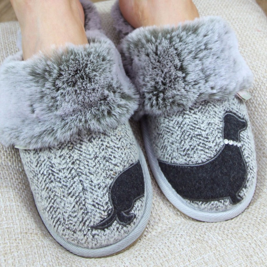 LazyDogz Lazy Dogz | Dasher Slipper | Grey | Slippers