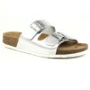 LazyDogz Lazydogz | Roco Open Toe Sandal | Silver | Flat Sandals