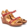 Pikolinos Women’s Pikolinos Margarita 943 Coral Multi | Heeled Sandals