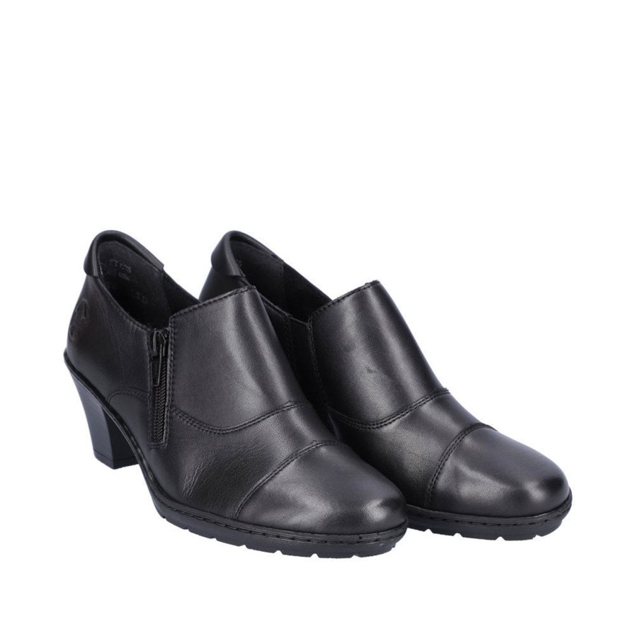 Rieker Rieker Low Heel Shoe | 57173-02 | Black | Comfortable Classics