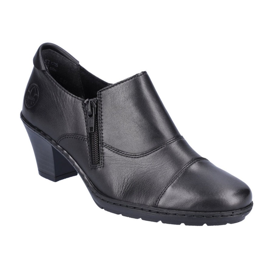 Rieker Rieker Low Heel Shoe | 57173-02 | Black | Comfortable Classics