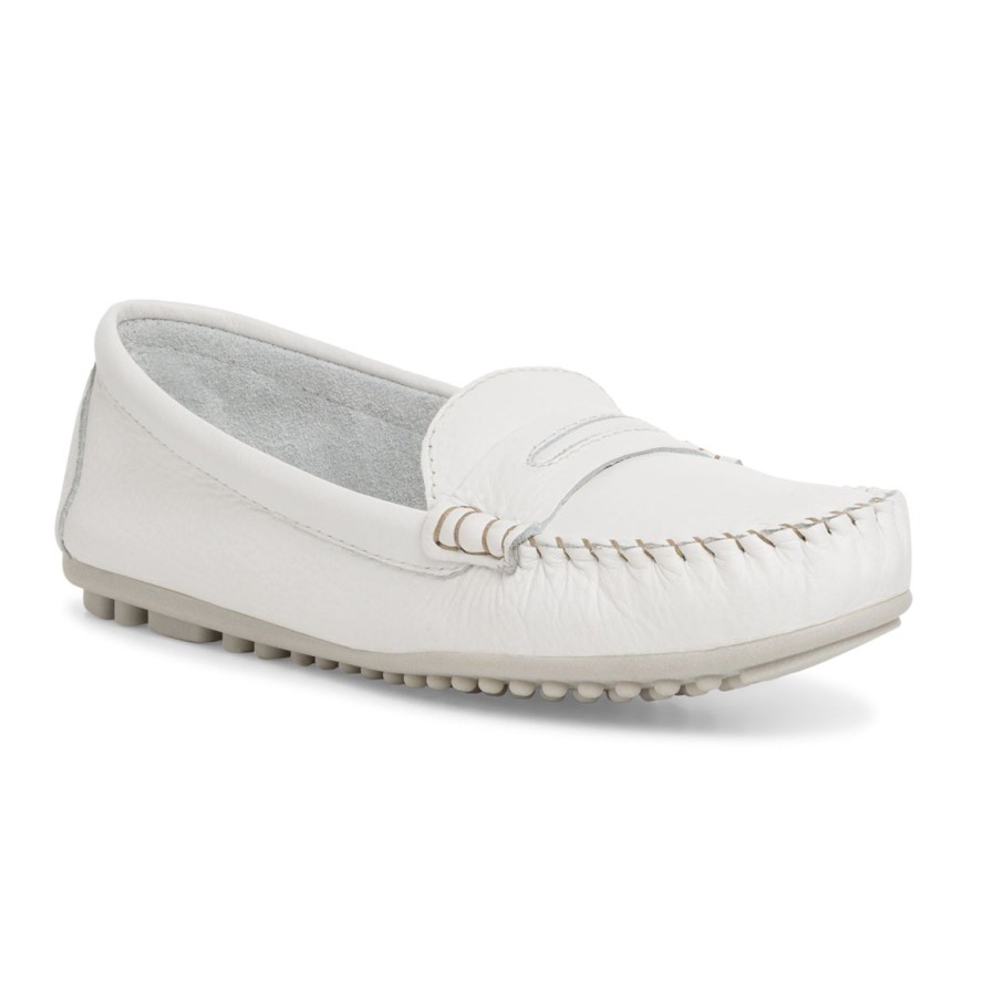 Tamaris Tamaris | Soft Leather Loafer 24205 | White | Brogues And Loafers