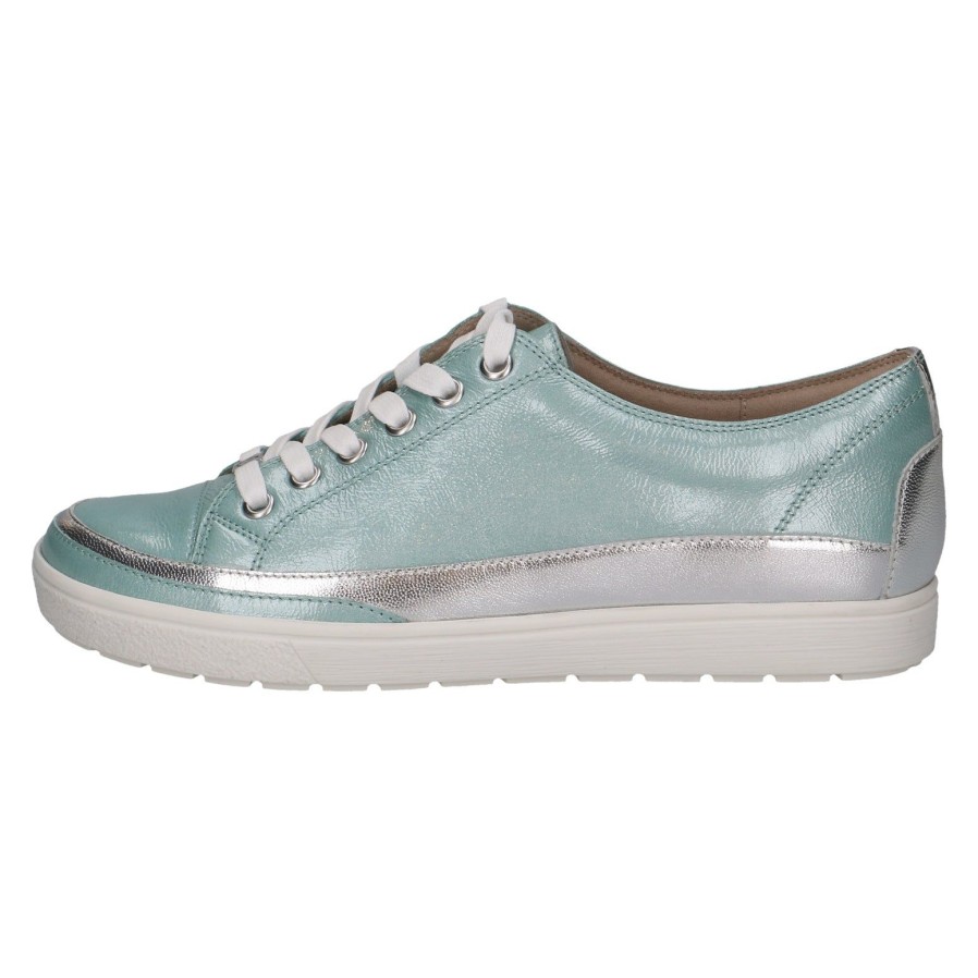 Caprice Caprice Leather Trainer 23654 | Turquoise | Trainers