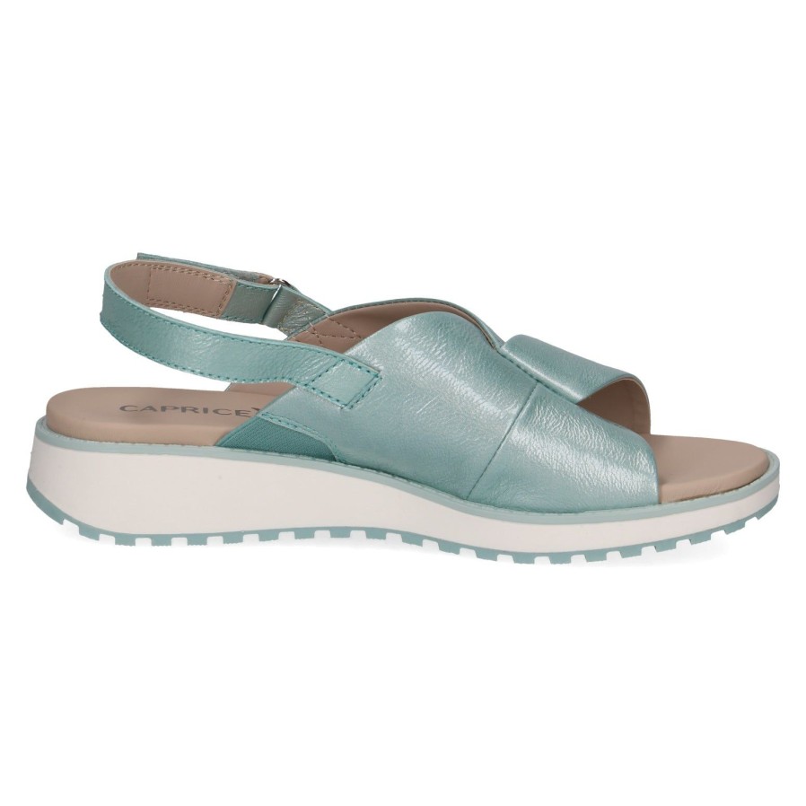 Caprice Caprice Chunky Sandal 28703 | Turquoise | Flat Sandals