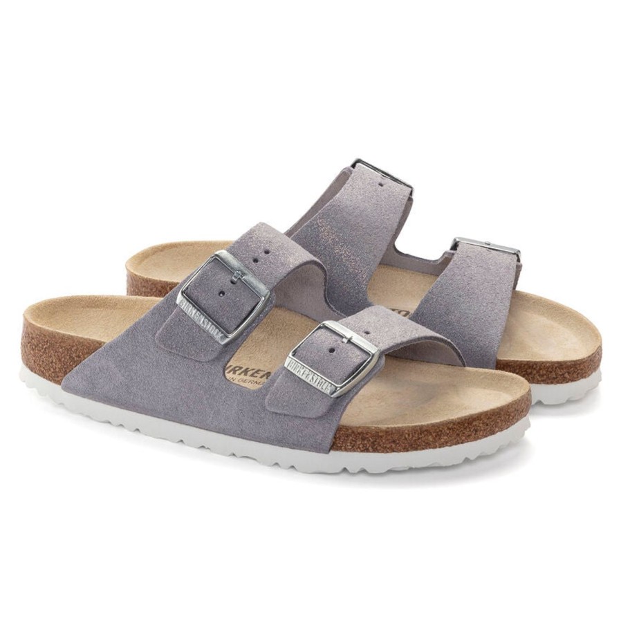 Birkenstock Birkenstock | Arizona Suede Leather | Purple Fog *Online Exclusive* | Flat Sandals