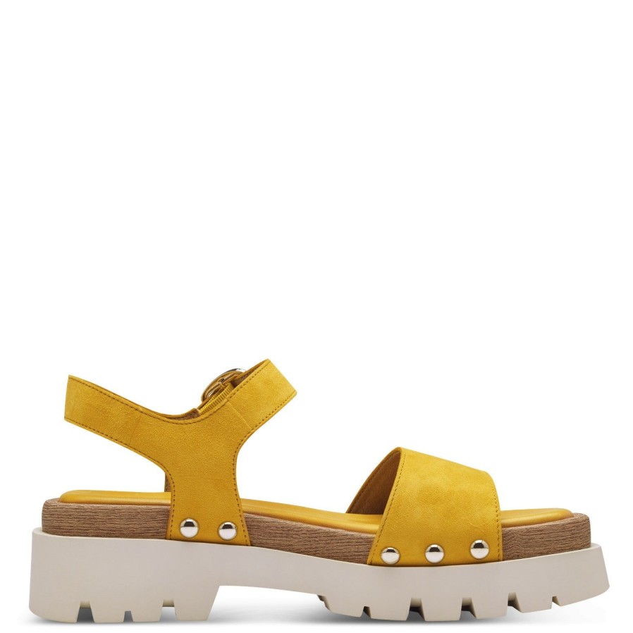 Tamaris Tamaris Chunky Soled Sandals 28230 | Mango | Flat Sandals