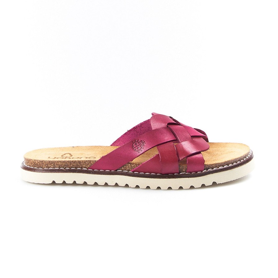 Yokono Yokono | Palma-139 Slip On Sandal | Fuchsia | Flat Sandals