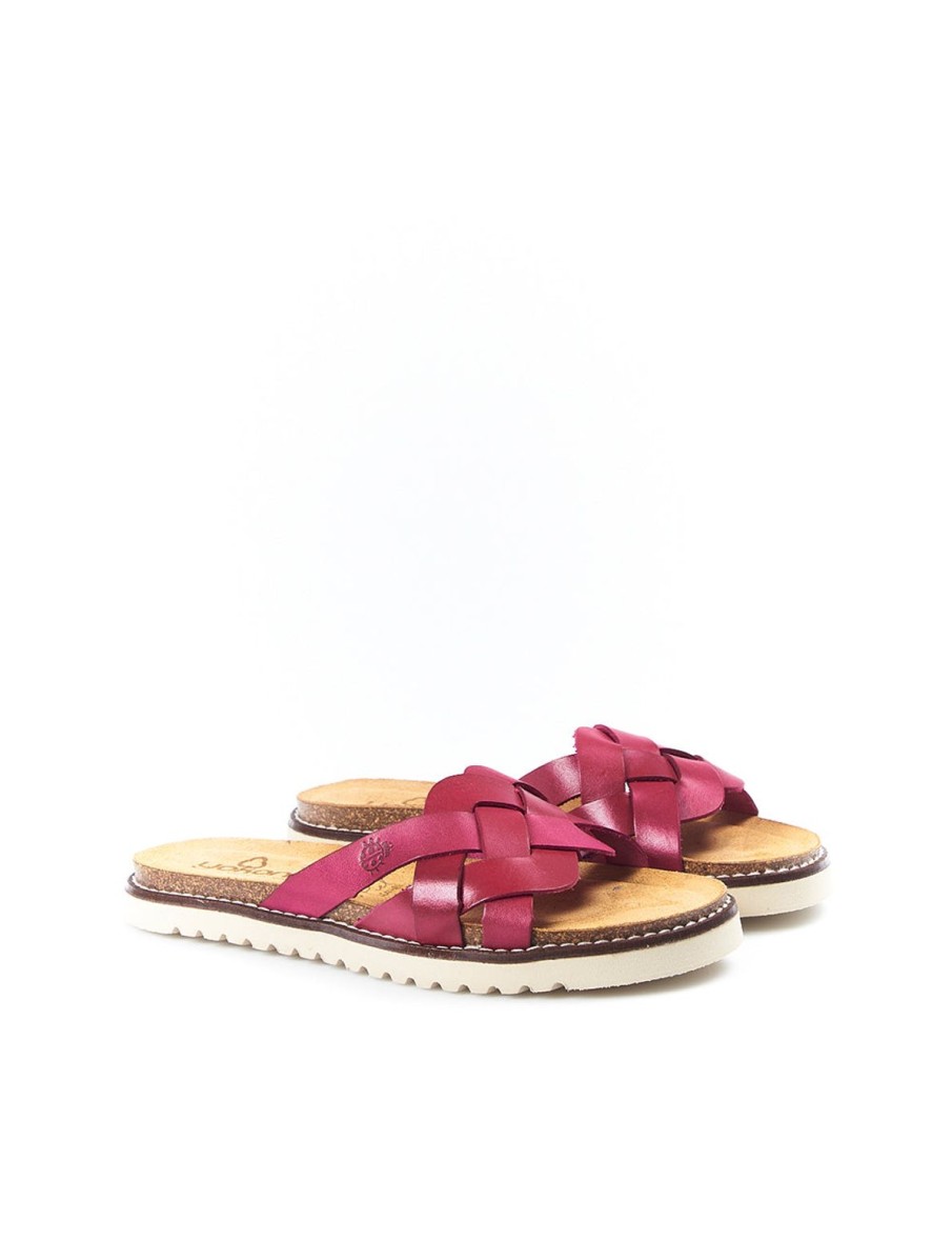 Yokono Yokono | Palma-139 Slip On Sandal | Fuchsia | Flat Sandals