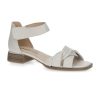 Caprice Caprice | Soft Leather Sandal 28202 | Off White | Flat Sandals