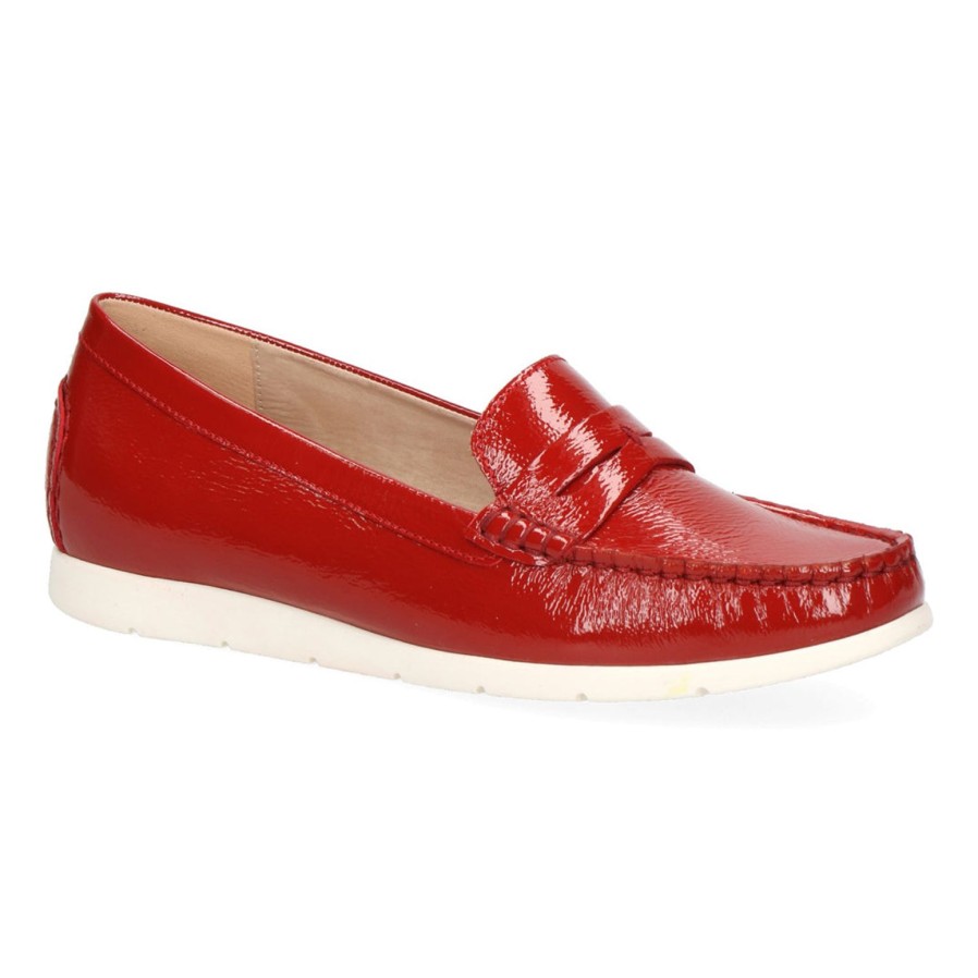 Caprice Caprice Loafer 24251 | Red Patent | Brogues And Loafers