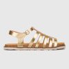 Yokono Yokono | Rodas-104 Flat Sandal | Gold | Flat Sandals