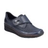 Rieker Rieker Classic Velcro Shoe | 537C0-14 | Navy | Brogues And Loafers