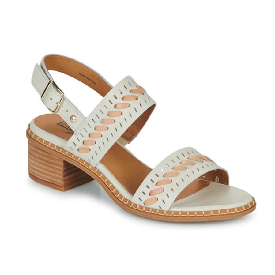 Pikolinos Women’s Pikolinos | Blanes Block Heel Sandal W3H-1822C1 | Cream | Heeled Sandals