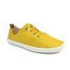 Lunar Lunar | St Ives Leather Plimsoll | Yellow | Trainers