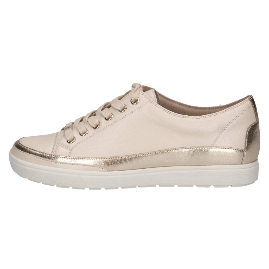 Caprice Caprice Leather Trainer 23654 | Cream Comb | Comfortable Classics