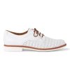 Tamaris Tamaris Brogue 23200 | White/Cognac | Brogues And Loafers