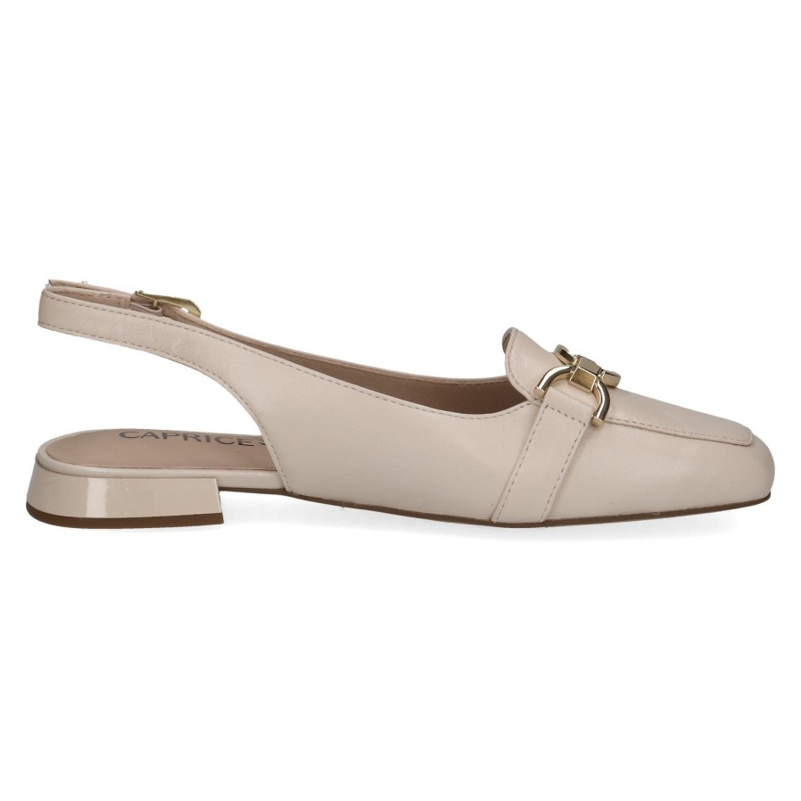 Caprice Caprice Sling Back Shoe 29400 | Cream | Flat Sandals